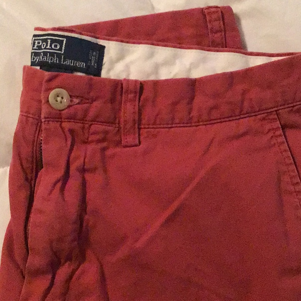 Polo Ralph Lauren Red Chino Shorts  32